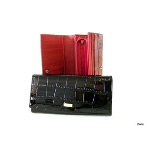 BRIGHT Dámská peněženka na šířku Černá, 19 x 10 x 20 (BR14-D444-10ZL-09KRL)