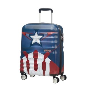 AT Dětský kufr Wavebreaker Disney Spinner 55/20 Cabin Captain America, 40 x 20 x 55 (85668/6979)