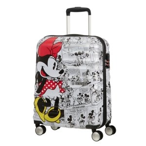 AT Dětský kufr Wavebreaker Disney Spinner 55/20 Cabin Minnie Comics White, 40 x 20 x 55 (85667/7484)