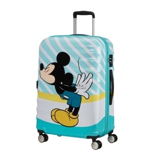 AT Dětský kufr Wavebreaker Disney Spinner 67/26 Mickey Blue Kiss, 47 x 26 x 67 (85670/8624)