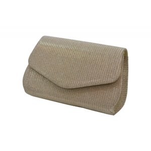 Společenská kabelka/Psaníčko s klopou Zlatá, 18 x 7 x 14 (MN00-HL3363-22TX)