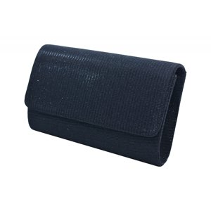 Společenská kabelka/Psaníčko s klopou Černá, 22 x 8 x 15 (MN00-HL3345-09TX)