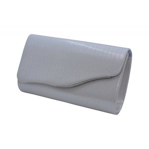 Společenská kabelka/Psaníčko s klopou Stříbrná, 22 x 7 x 14 (MN00-HL3374-25TX)