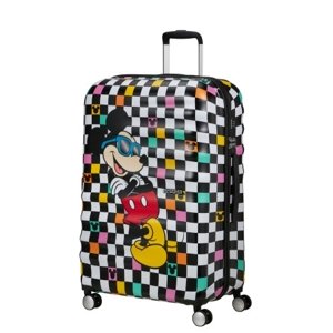 AT Dětský kufr Wavebreaker Disney Spinner 77/29 Mickey Check, 52 x 29 x 77 (152584/A080)