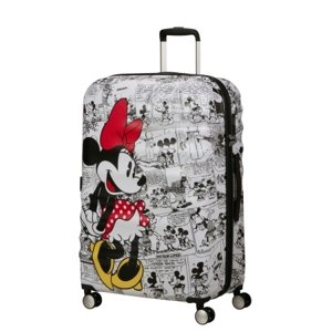 AT Dětský kufr Wavebreaker Disney Spinner 77/29 Minnie Comics White, 52 x 29 x 77 (152584/7484)