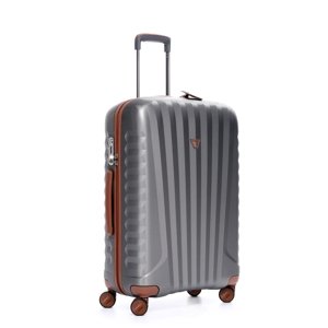 RONCATO Kufr E-Lite 72/24 Spinner Titanum/Hnědá Kůže, 47 x 24 x 72 (52323445)