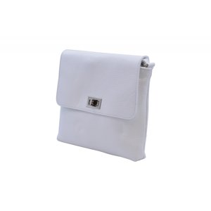Kožená crossbody kapsa Bílá, 23 x 5 x 24 (XT00-AZX4137-15DOL)