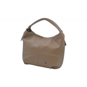 BRIGHT Dámská kožená kabelka Taupe, 28 x 14 x 23 (XBR24-LC4145-18DOL)