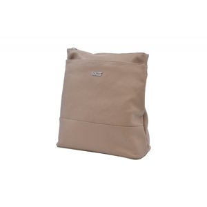 BRIGHT Dámský kožený kabelko/batoh Taupe, 29 x 13 x 31 (XBR24-LN4147-18DOL)