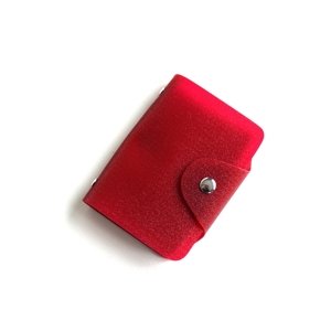 BRIGHT Pouzdro na vizitky Bordo/Třpitivý lesk, 8 x 2 x 10 (BR14-A002-10SYN)