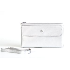 BRIGHT Dámská crossbody kapsa 3v1 Stříbrná, 26 x 5 x 15 (BR17-A1981-25SYN)