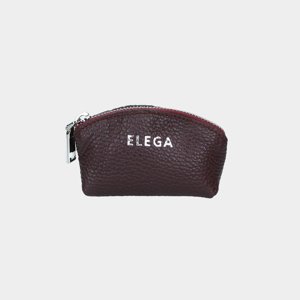 ELEGA Klíčenka zipová Mobi burgundy/stříbro