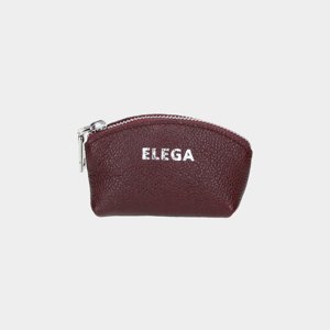ELEGA Klíčenka zipová Mobi bordó/stříbro