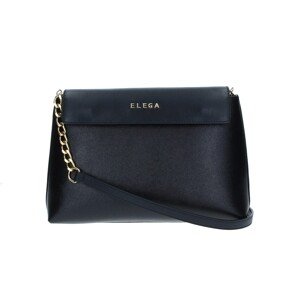 ELEGA <![CDATA[Velké crossbody psaníčko Ann černá/zlato]]>