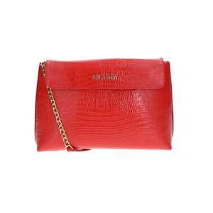 ELEGA Malé crossbody psaníčko Anie červená ještěr/zlato