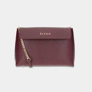ELEGA Malé crossbody psaníčko Anie bordó/zlato