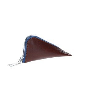 ELEGA <![CDATA[Klíčenka Hart hnědá tříslo/modrý zip]]>