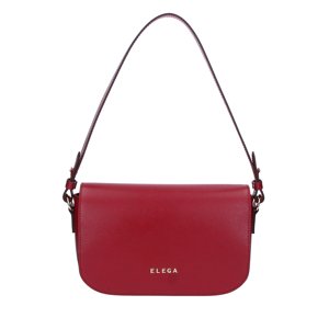 ELEGA <![CDATA[Klopnové psaníčko Farfalle s textilním popruhem červená rubín/zlato]]>