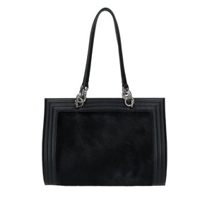 ELEGA by Dana M <![CDATA[Shopper Royal  černý chlup/stříbro]]>