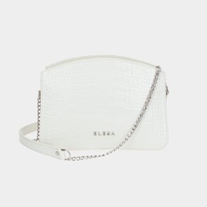 ELEGA <![CDATA[Malé crossbody Richie LIMIT offwhite kroko/stříbro]]>