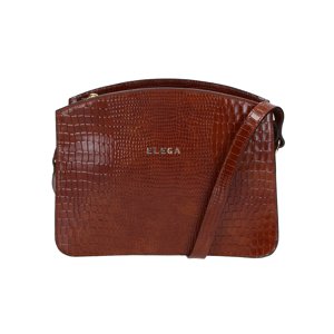 ELEGA <![CDATA[Velké crossbody Rich hnědé kroko/zlato]]>