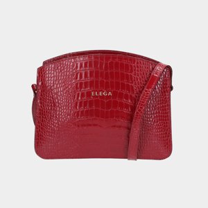 ELEGA <![CDATA[Velké crossbody Rich LIMIT červená kroko/zlato]]>