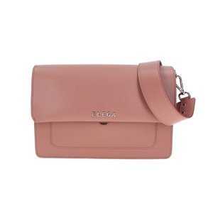 ELEGA Klopnová kabelka Trekky starorůžová/stříbro