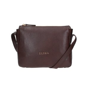 ELEGA <![CDATA[Malé crossbody Hootie s koženým popruhem hnědá/zlato]]>