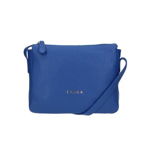 ELEGA <![CDATA[Malé crossbody Hootie s koženým popruhem modrá/stříbro]]>