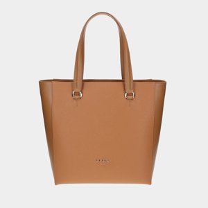 ELEGA <![CDATA[Velká shopper Greisy koňak/zlato]]>