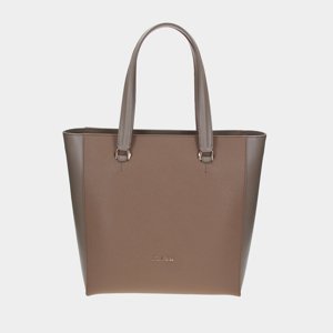 ELEGA <![CDATA[Velká shopper Greisy tm.taupe/zlato]]>