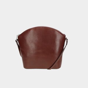 ELEGA <![CDATA[Malé crossbody Caroll hnědá/stříbro]]>