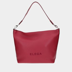 ELEGA <![CDATA[Kabelka na rameno Fancy červená/stříbro]]>