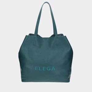 ELEGA <![CDATA[Velká kabelka Fancy petrolejová/zlato]]>