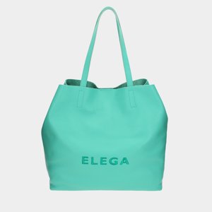 ELEGA <![CDATA[Velká kabelka Fancy tyrkysová/stříbro]]>