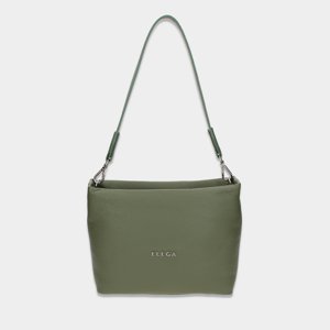 ELEGA <![CDATA[Kabelka na rameno Fluffy khaki/stříbro]]>