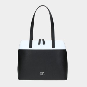 ELEGA by Dana M <![CDATA[Jednoduchá shopper Contrast černá/bílá/stříbro]]>