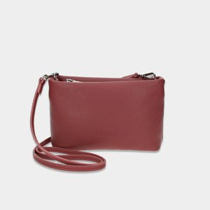 ELEGA <![CDATA[Mini kabelka Fluffy rosewood/stříbro]]>