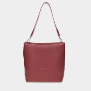 ELEGA <![CDATA[Kabelka na výšku Fluffy rosewood/stříbro]]>