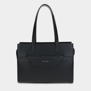 ELEGA <![CDATA[Kabelka na rameno Loren černá/zlato]]>