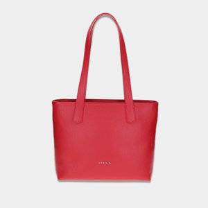 ELEGA <![CDATA[Malá shopper Camelly červená/stříbro]]>