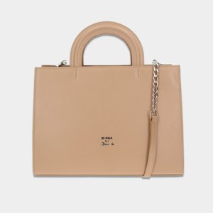 ELEGA by Dana M <![CDATA[Velká shopper Seina cappucino/stříbro]]>