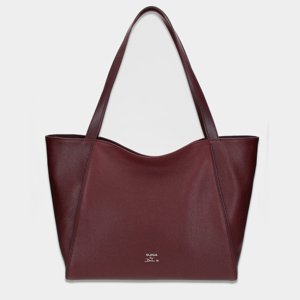 ELEGA by Dana M Velká shopper se zipem Louvre bordó/stříbro