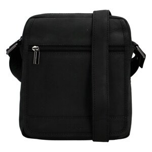 Pánská kožená crossbody taška černá - Bellugio Dagomal