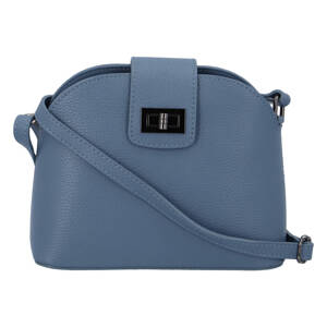Dámská kožená crossbody kabelka bledě modrá - ItalY Brokylon