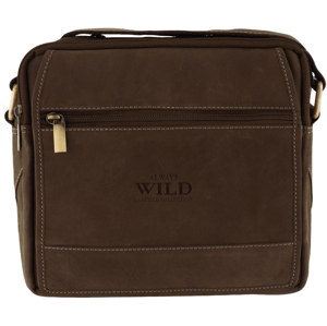 Pánská kožená crossbody/taška hnědá - Wild Trewor