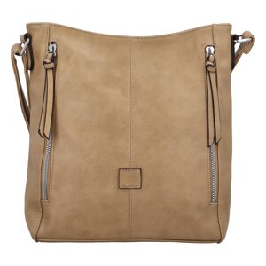 Dámská kabelka přes rameno tmavě béžová - Paolo Bags Kamila