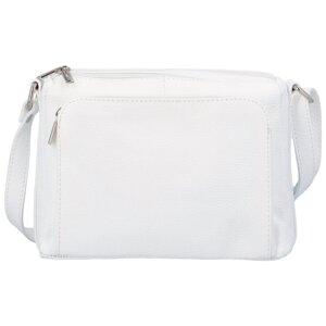 Dámská kožená crossbody kabelka bílá - ItalY Bandit 2