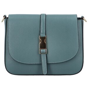 Dámská kožená crossbody kabelka džínová modrá - ItalY Neul