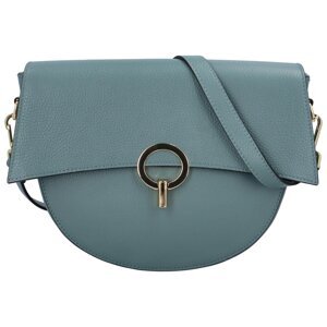 Dámska kožená crossbody bledě modrá - Delami Nora